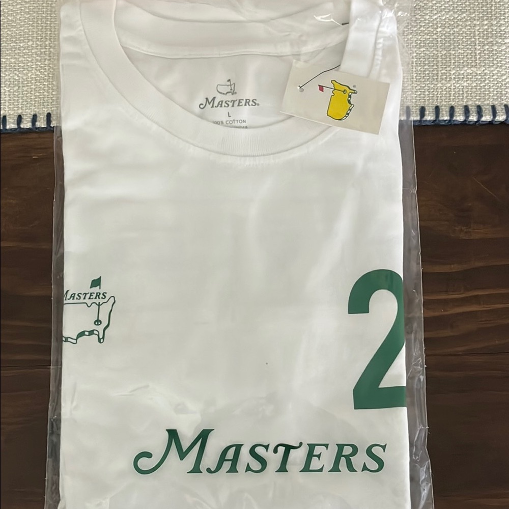 Masters 2025 “caddie” White and Green Men's TShirt